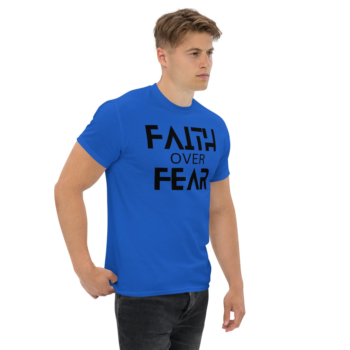 Faith Over Fear Christian Shirt, Bible Versed Tee, Gift - Christianity, Christianity Apparel, Jesus - Christian, Christianity Faith Shirt - Wellness Shine