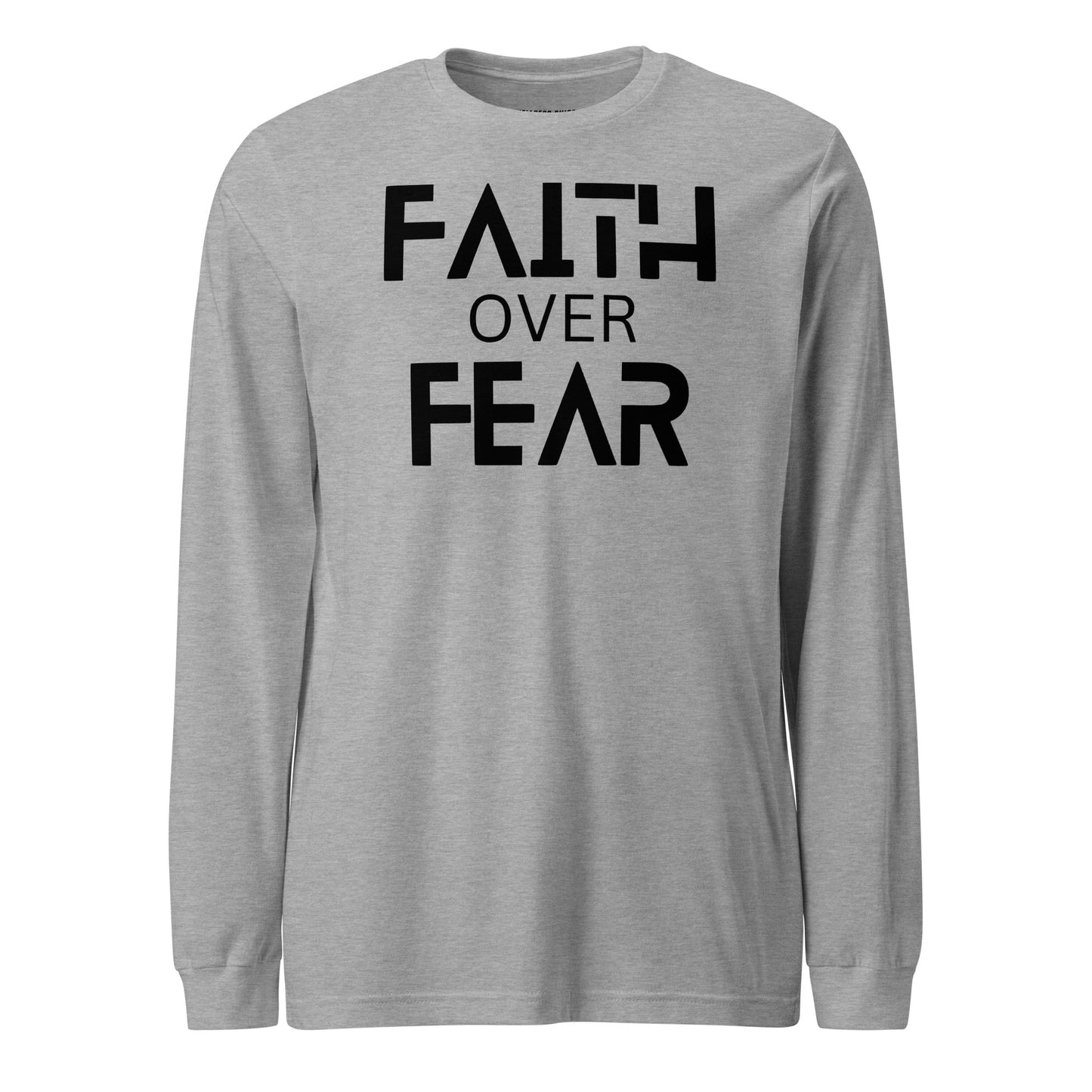 Faith Over Fear Unisex Long Sleeve Tee - Faith Based Apparel - Wellness Shine - Wellness Shine