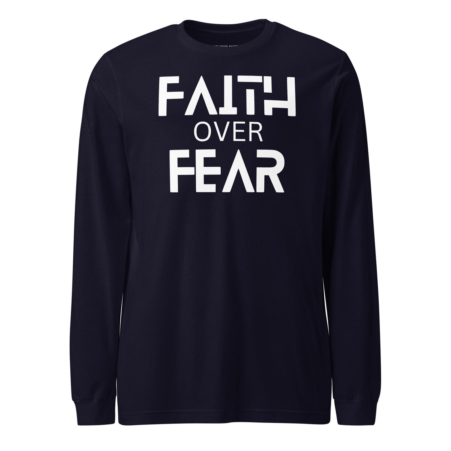 Faith Over Fear Unisex Long Sleeve Tee - Faith Based Apparel - Wellness Shine - Wellness Shine