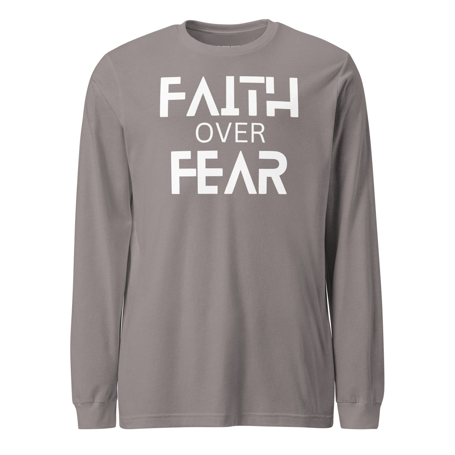 Faith Over Fear Unisex Long Sleeve Tee - Faith Based Apparel - Wellness Shine - Wellness Shine