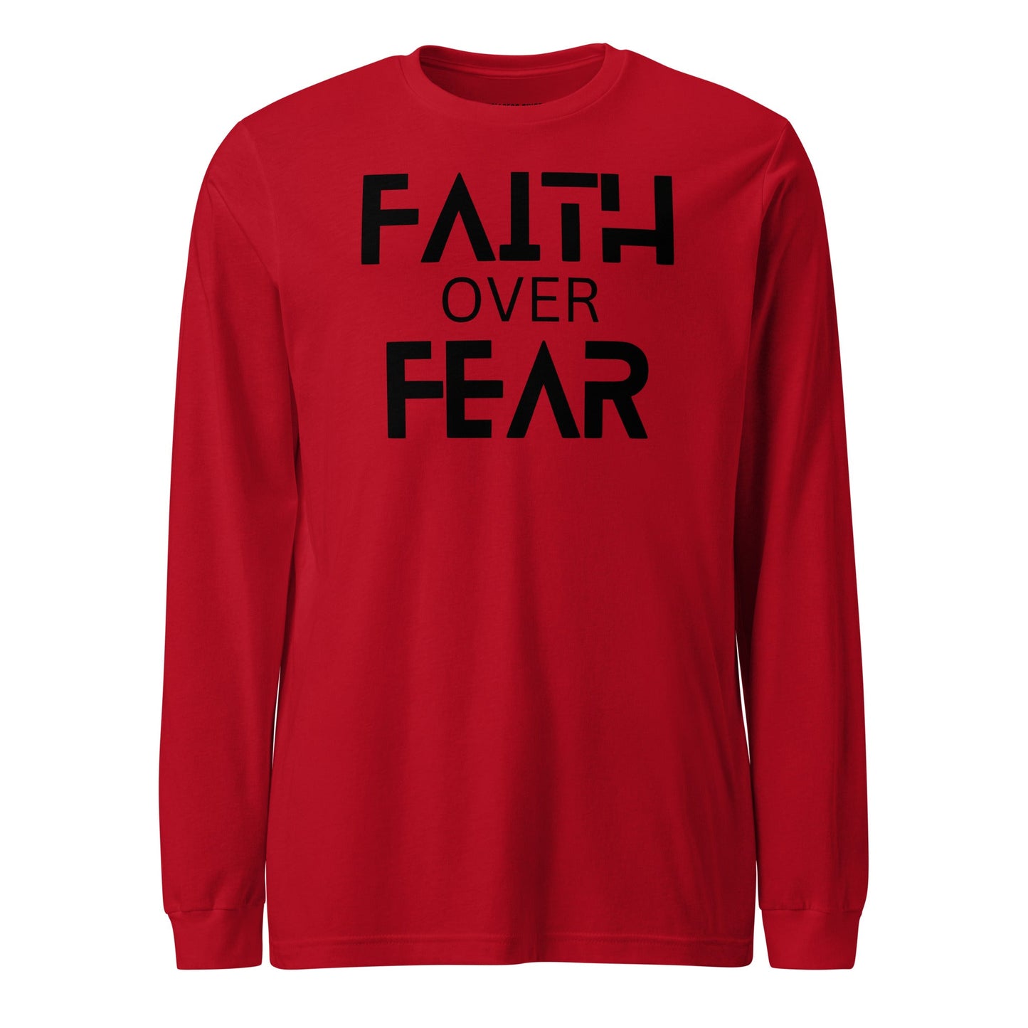 Faith Over Fear Unisex Long Sleeve Tee - Faith Based Apparel - Wellness Shine - Wellness Shine