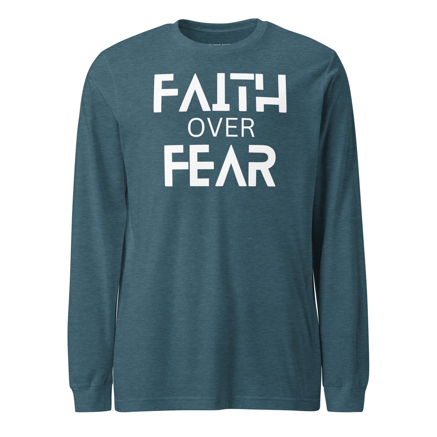 Faith Over Fear Unisex Long Sleeve Tee - Faith Based Apparel - Wellness Shine - Wellness Shine