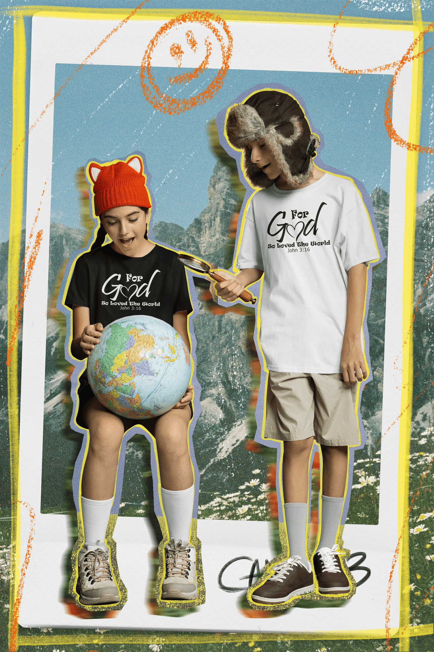 For God So Loved The World Kids Tee - Wellness Shine