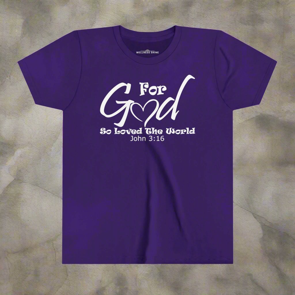 For God So Loved The World Kids Tee - Wellness Shine
