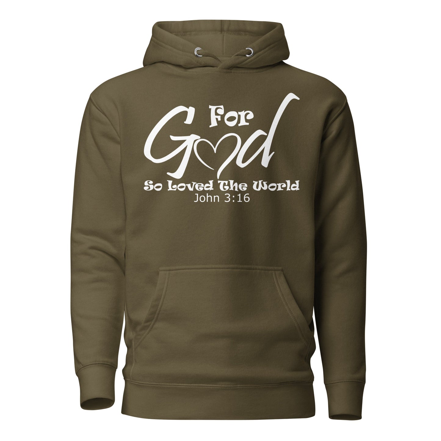 For God So Loved The World Unisex Hoodie - Faith Based Apparel - Wellness Shine - Wellness Shine