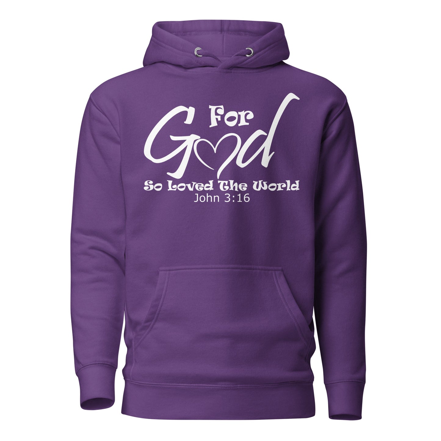 For God So Loved The World Unisex Hoodie - Faith Based Apparel - Wellness Shine - Wellness Shine