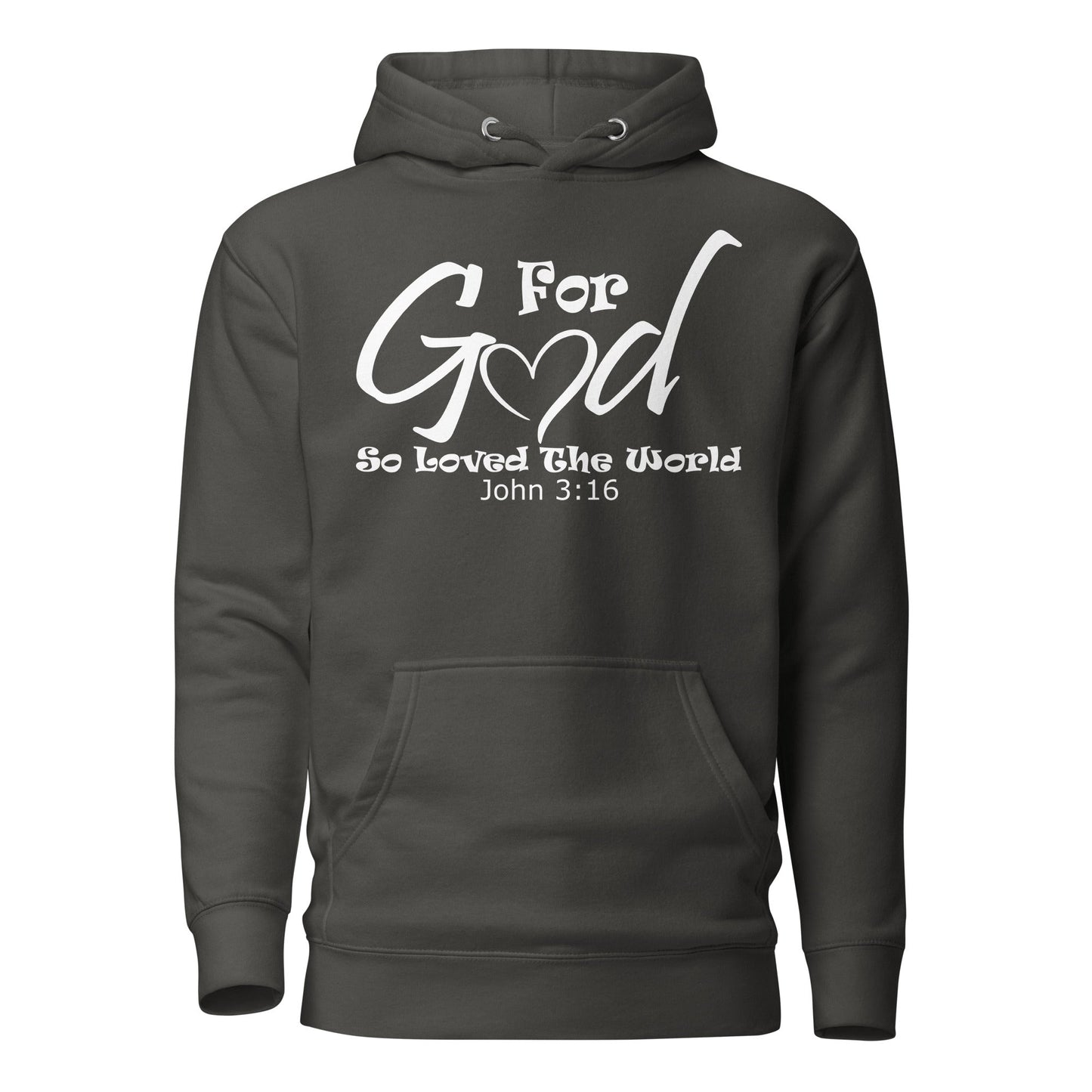 For God So Loved The World Unisex Hoodie - Faith Based Apparel - Wellness Shine - Wellness Shine