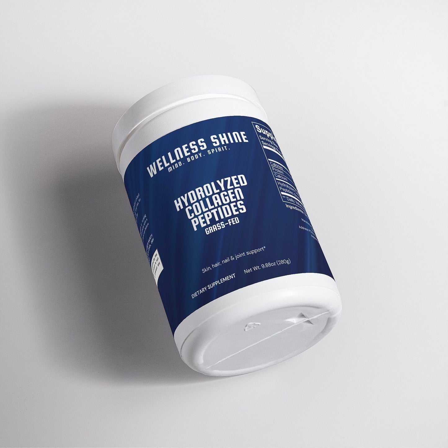 Grass - Fed Hydrolyzed Collagen Peptides – Healthy Skin Supplement by Wellness Shine - Wellness Shine