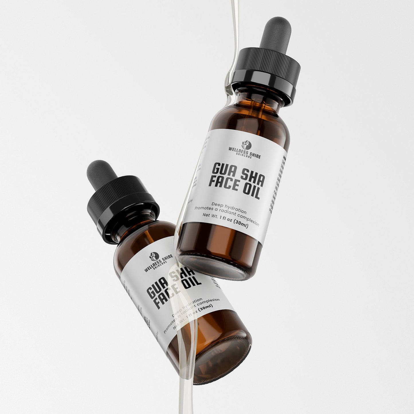 Gua Sha Face Oil - Hydration and Elasticity Skincare by Wellness Shine - Wellness Shine