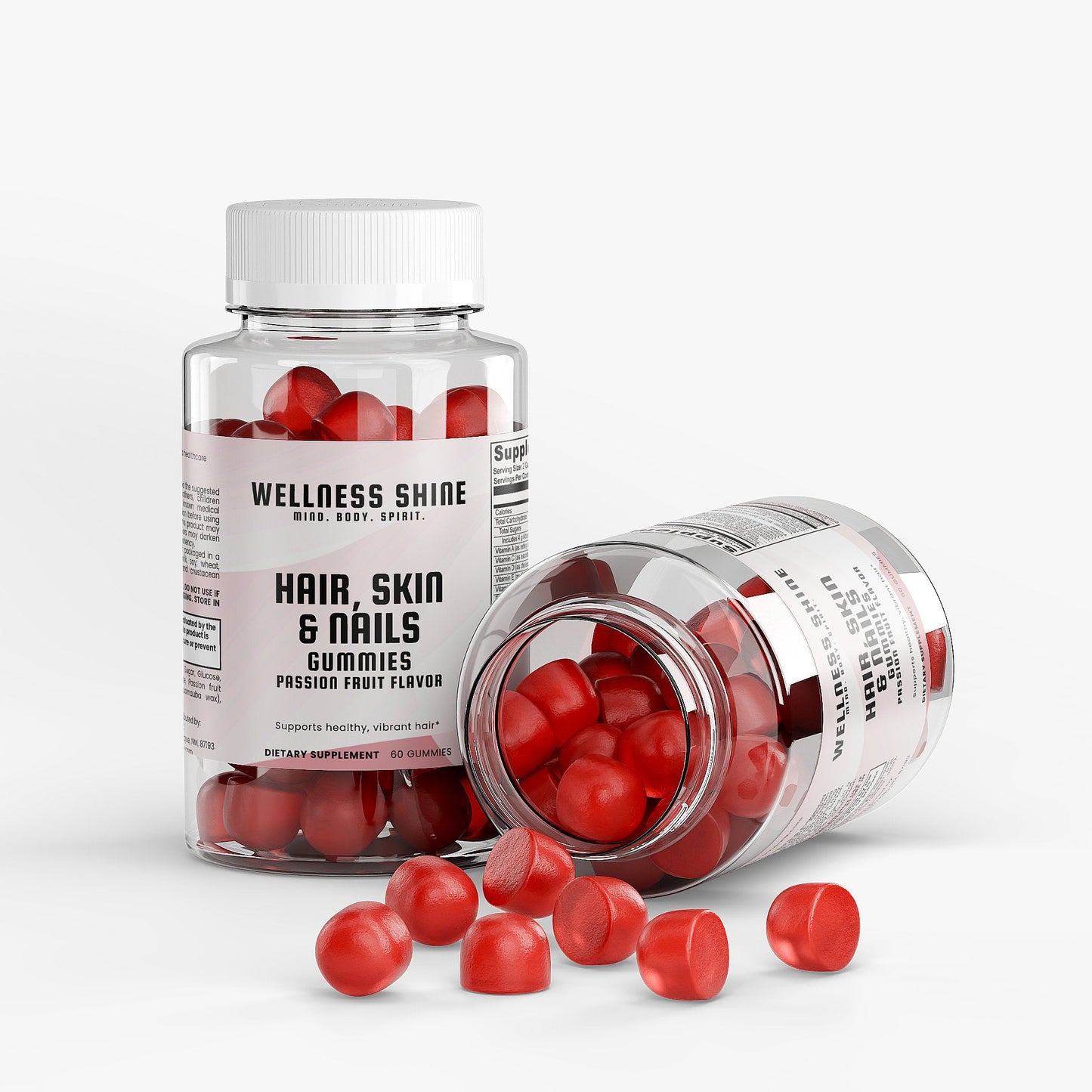 Hair, Skin & Nails Gummies – Beauty Support Supplement by Wellness Shine - Wellness Shine