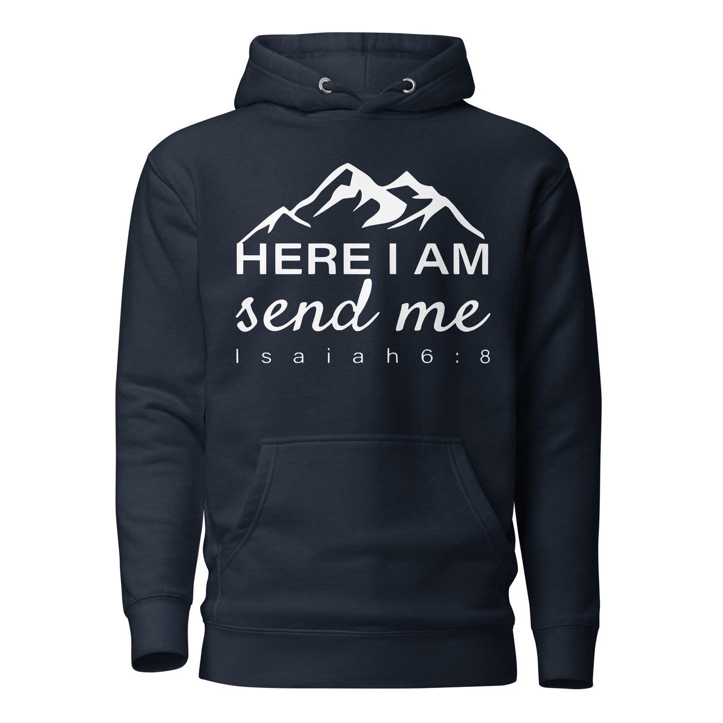 Here I Am Unisex Hoodie - Faith Based Apparel - Wellness Shine - Wellness Shine
