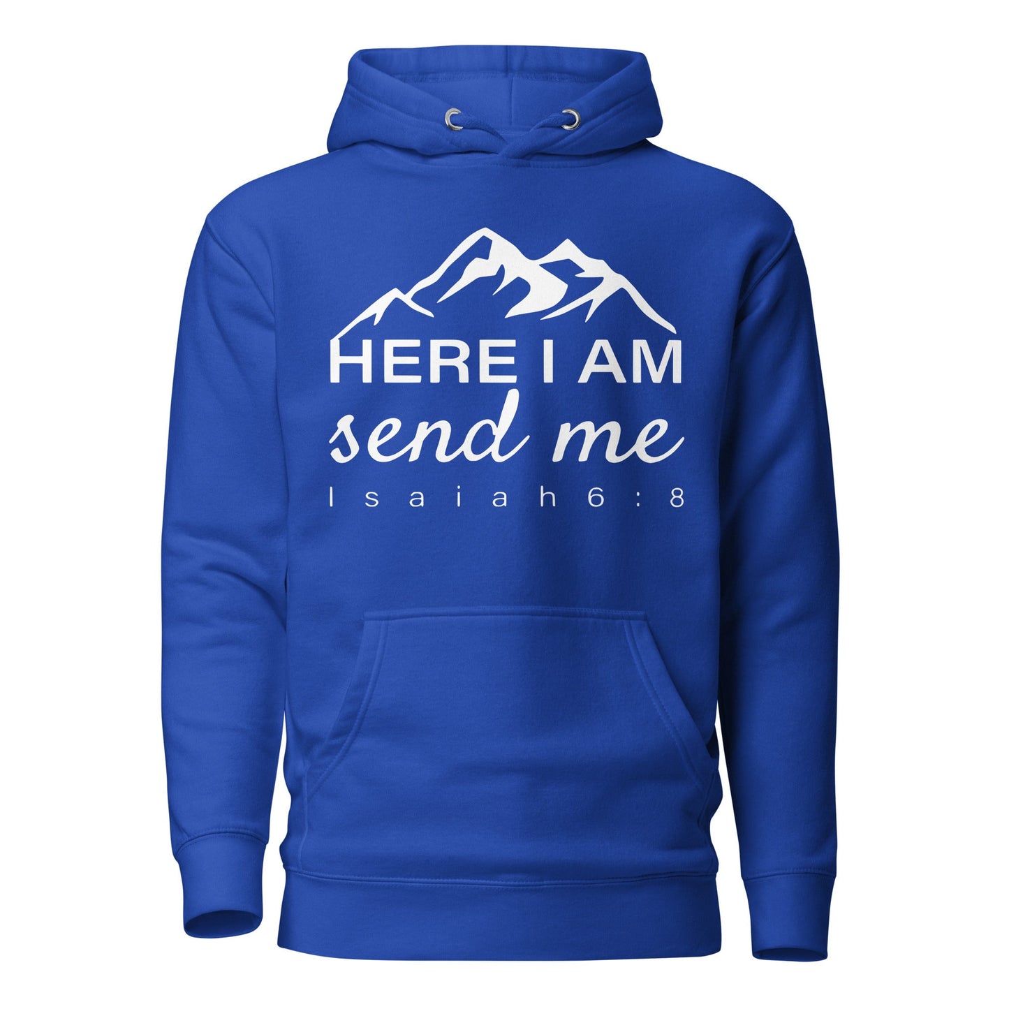Here I Am Unisex Hoodie - Faith Based Apparel - Wellness Shine - Wellness Shine