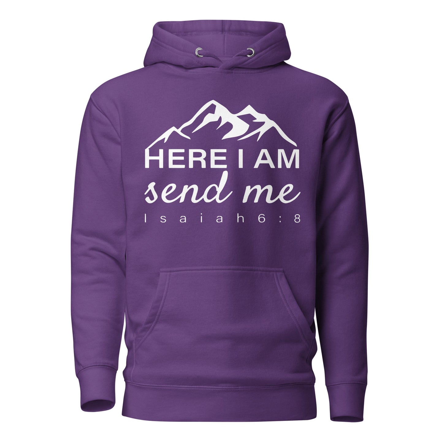 Here I Am Unisex Hoodie - Faith Based Apparel - Wellness Shine - Wellness Shine