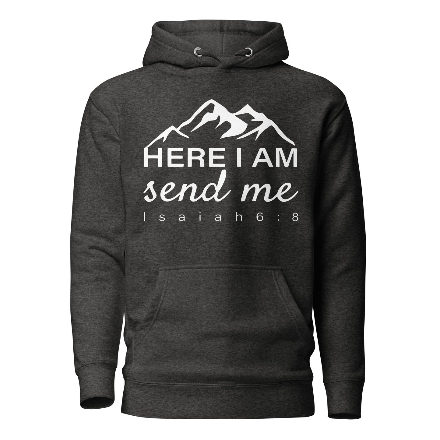 Here I Am Unisex Hoodie - Faith Based Apparel - Wellness Shine - Wellness Shine