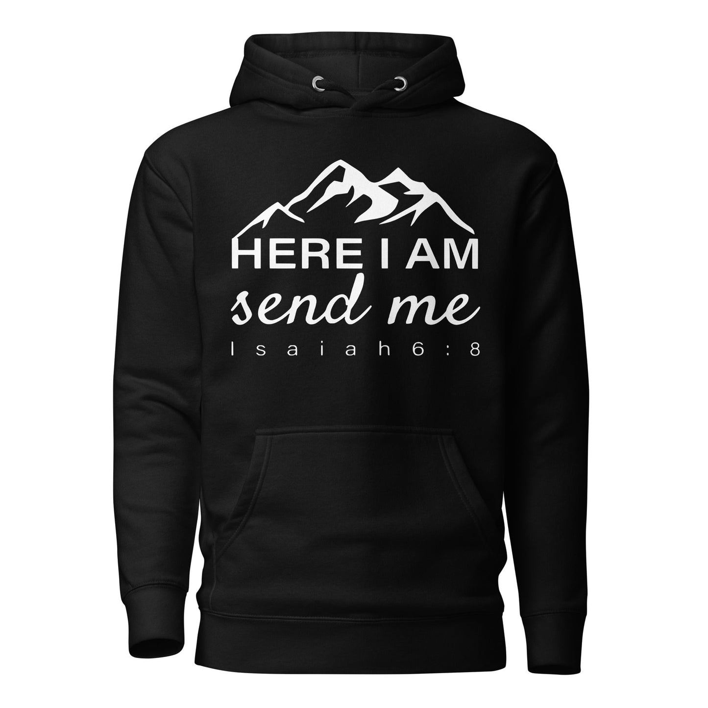 Here I Am Unisex Hoodie - Faith Based Apparel - Wellness Shine - Wellness Shine