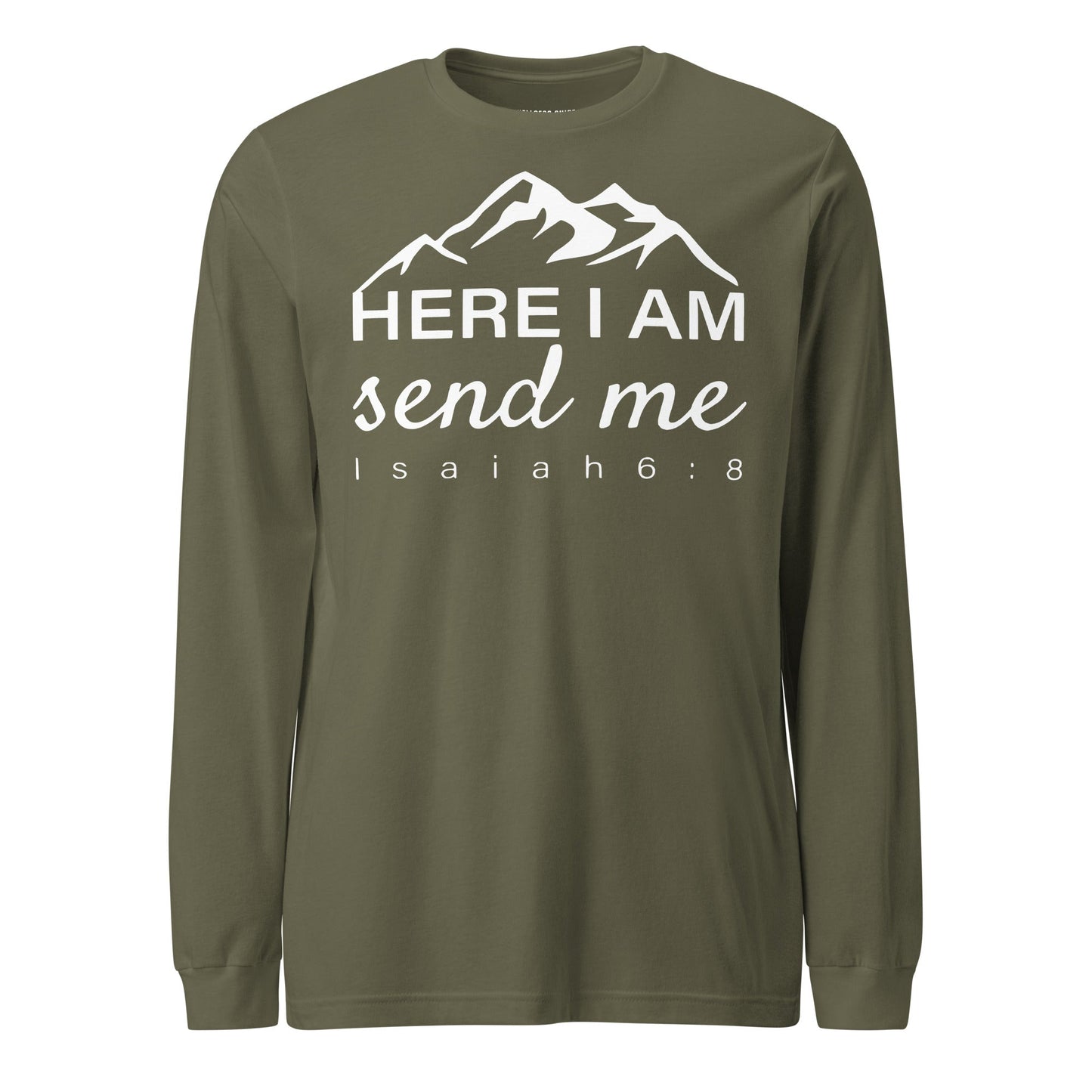 Here I Am Unisex Long Sleeve Tee - Faith Based Apparel - Wellness Shine - Wellness Shine