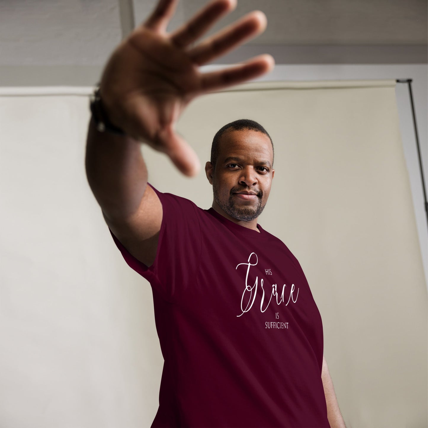 His Grace Christian Shirt, Bible Versed Tee, Gift - Christianity, Christianity Apparel, Jesus - Christian, Christianity Faith Shirt - Wellness Shine