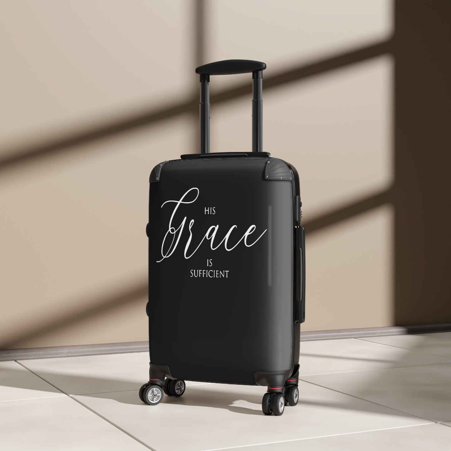 His Grace Is Sufficient Suitcase - Wellness Shine