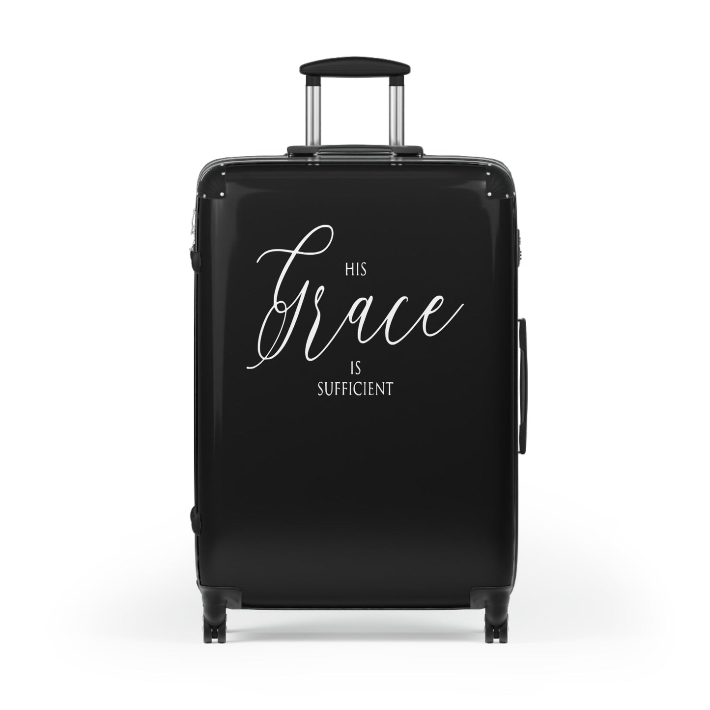 His Grace Is Sufficient Suitcase - Wellness Shine