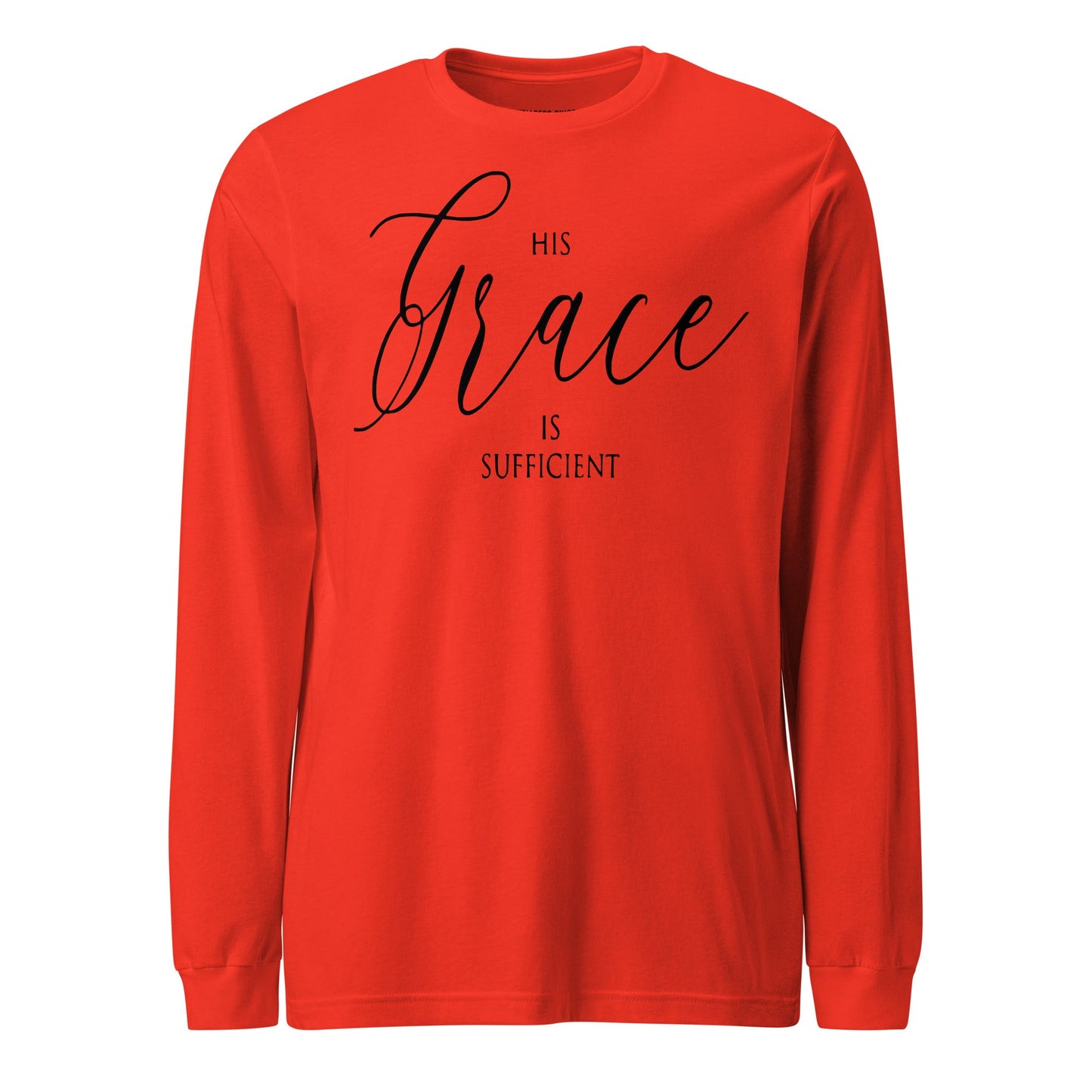 His Grace Unisex Long Sleeve Tee - Faith Based Apparel - Wellness Shine - Wellness Shine