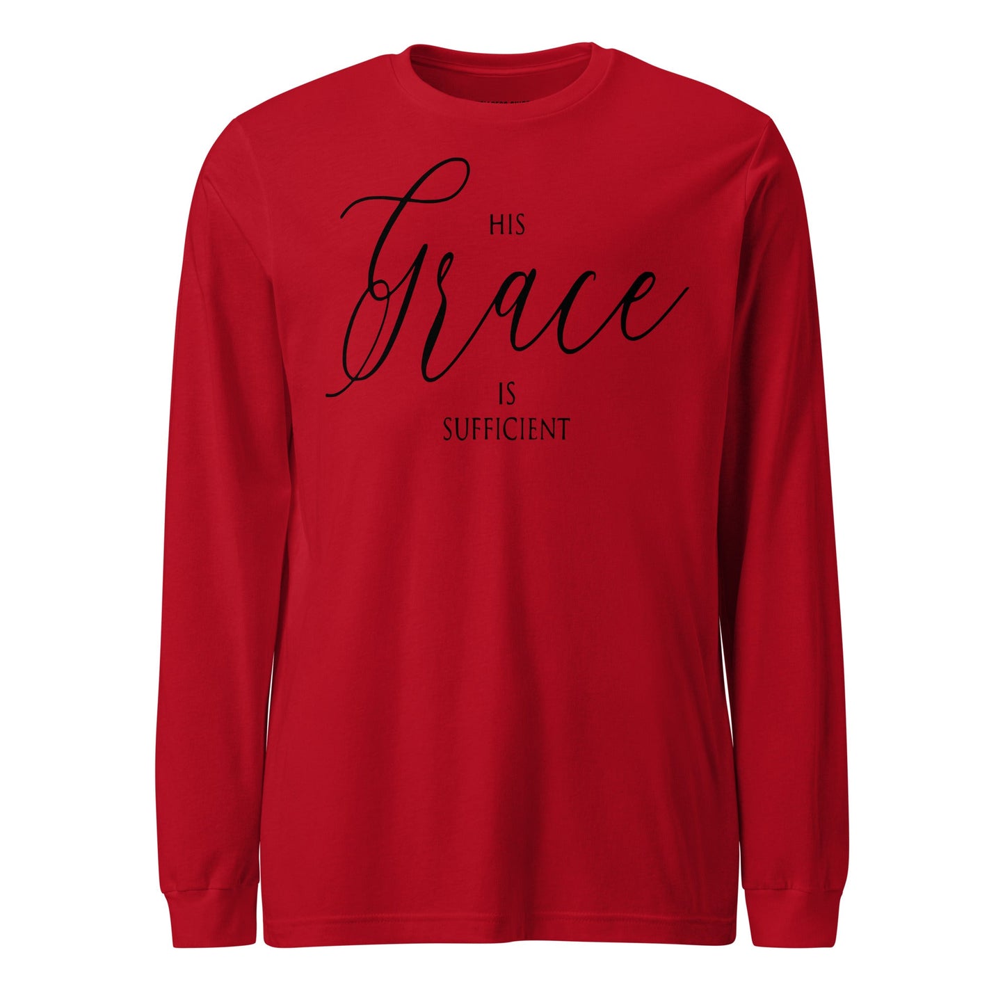His Grace Unisex Long Sleeve Tee - Faith Based Apparel - Wellness Shine - Wellness Shine