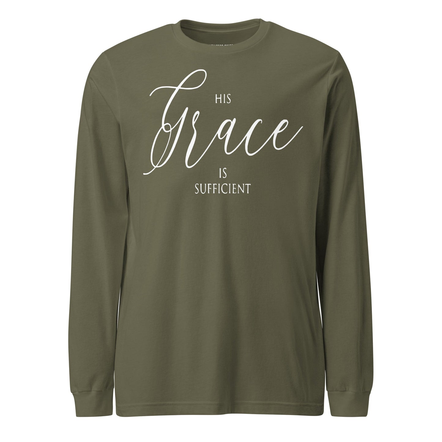 His Grace Unisex Long Sleeve Tee - Faith Based Apparel - Wellness Shine - Wellness Shine