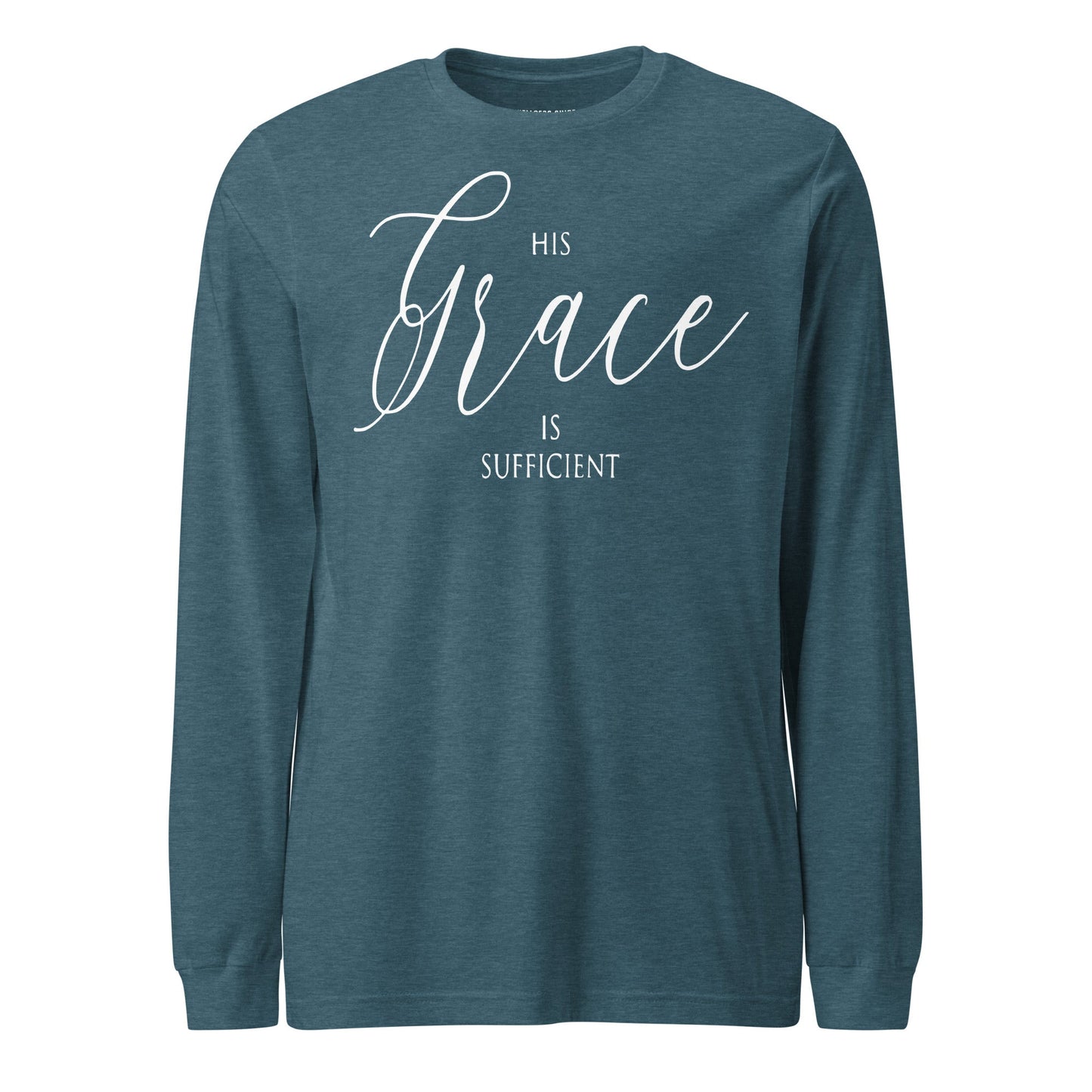 His Grace Unisex Long Sleeve Tee - Faith Based Apparel - Wellness Shine - Wellness Shine