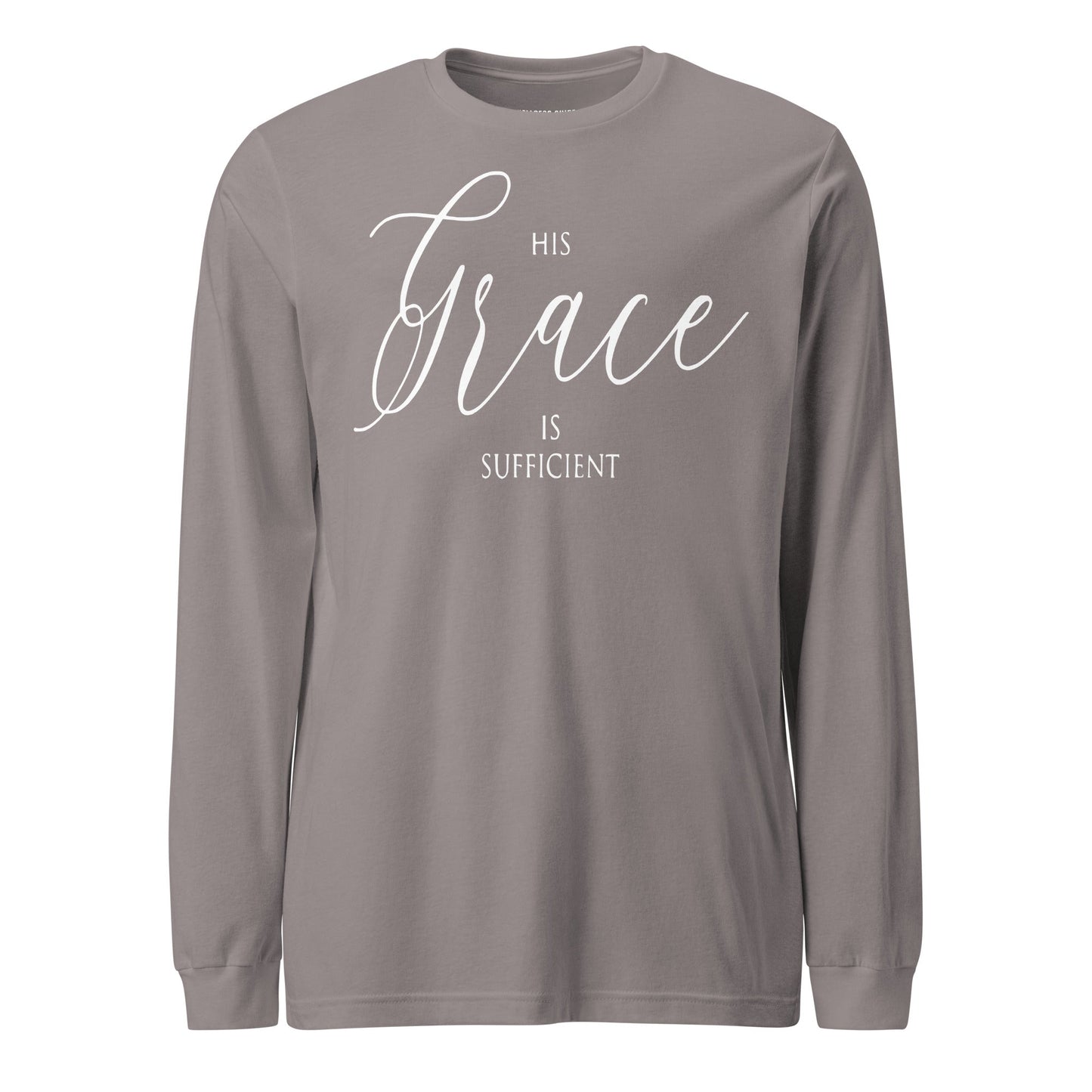 His Grace Unisex Long Sleeve Tee - Faith Based Apparel - Wellness Shine - Wellness Shine