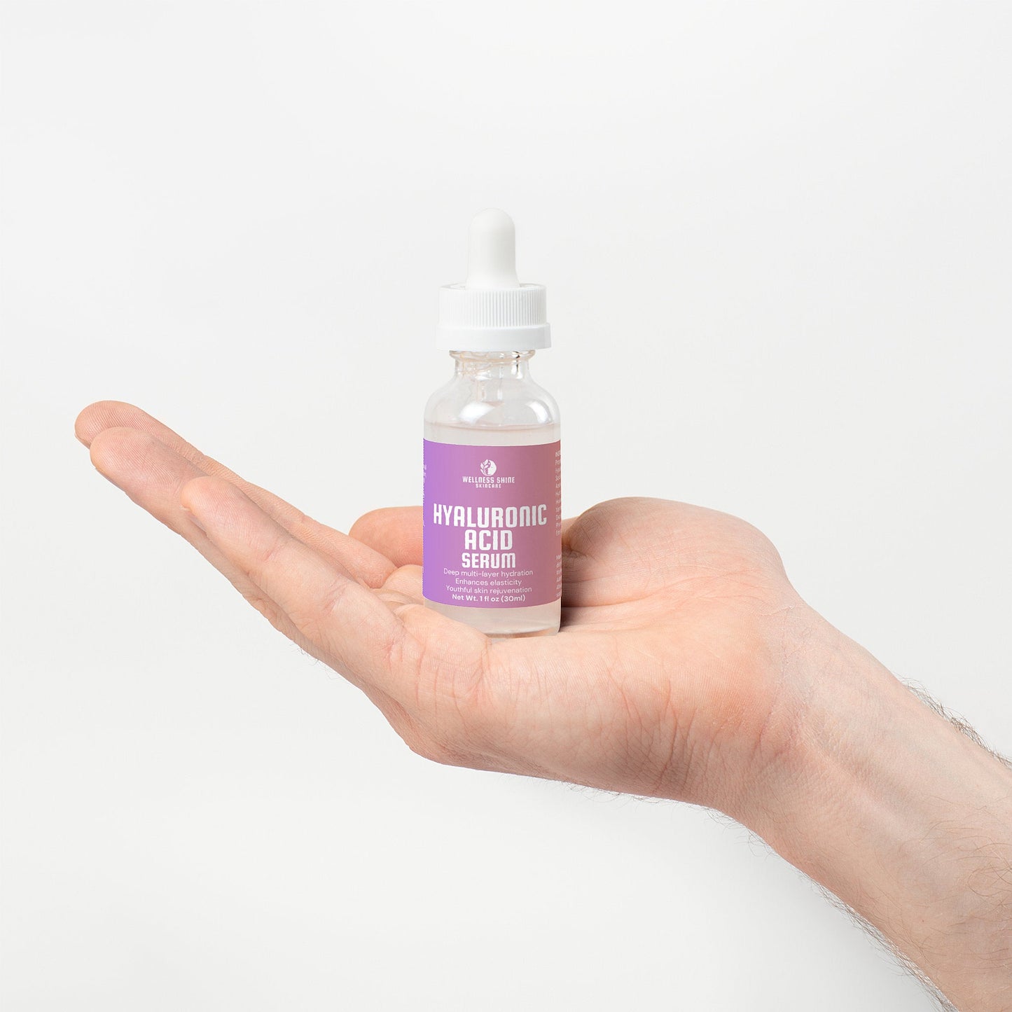 Hyaluronic Acid Serum - Hydrating, Elasticity and Moisturizing Skincare by Wellness Shine - Wellness Shine