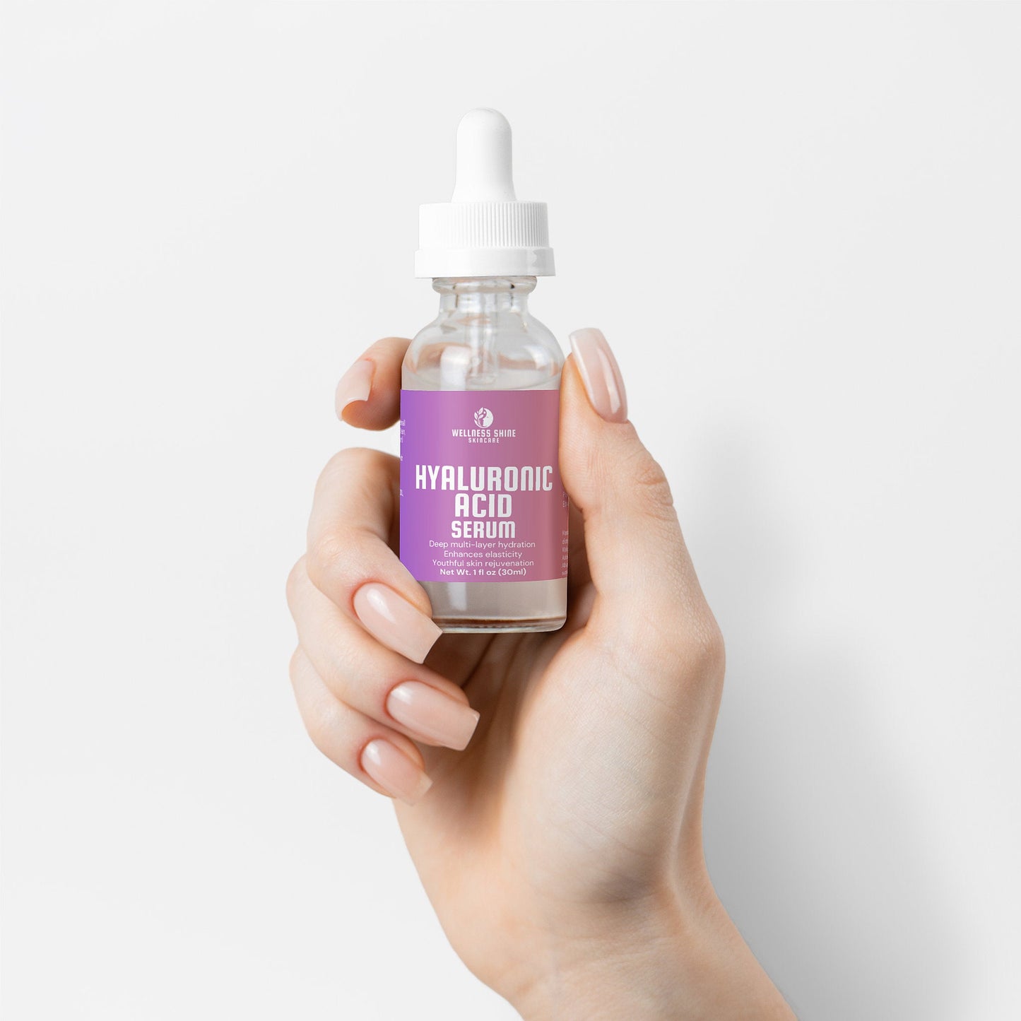 Hyaluronic Acid Serum - Hydrating, Elasticity and Moisturizing Skincare by Wellness Shine - Wellness Shine