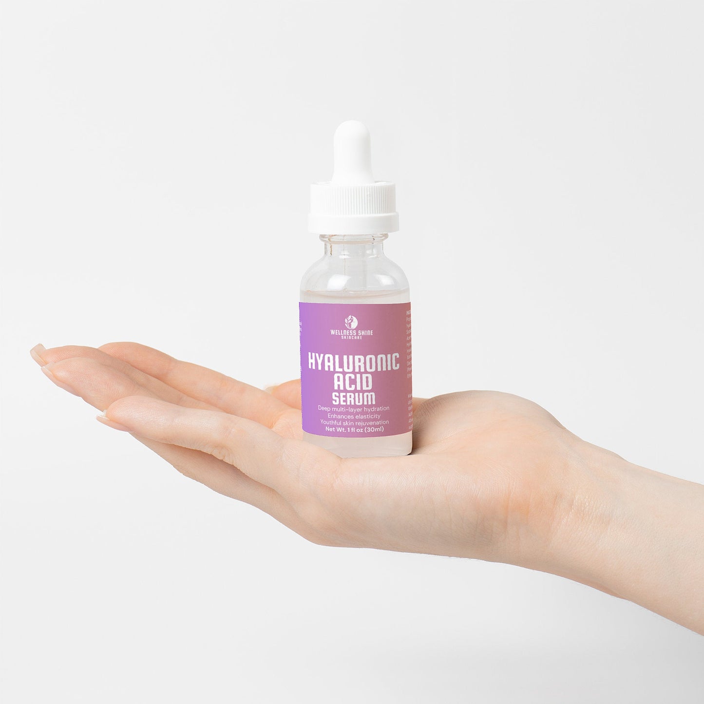 Hyaluronic Acid Serum - Hydrating, Elasticity and Moisturizing Skincare by Wellness Shine - Wellness Shine