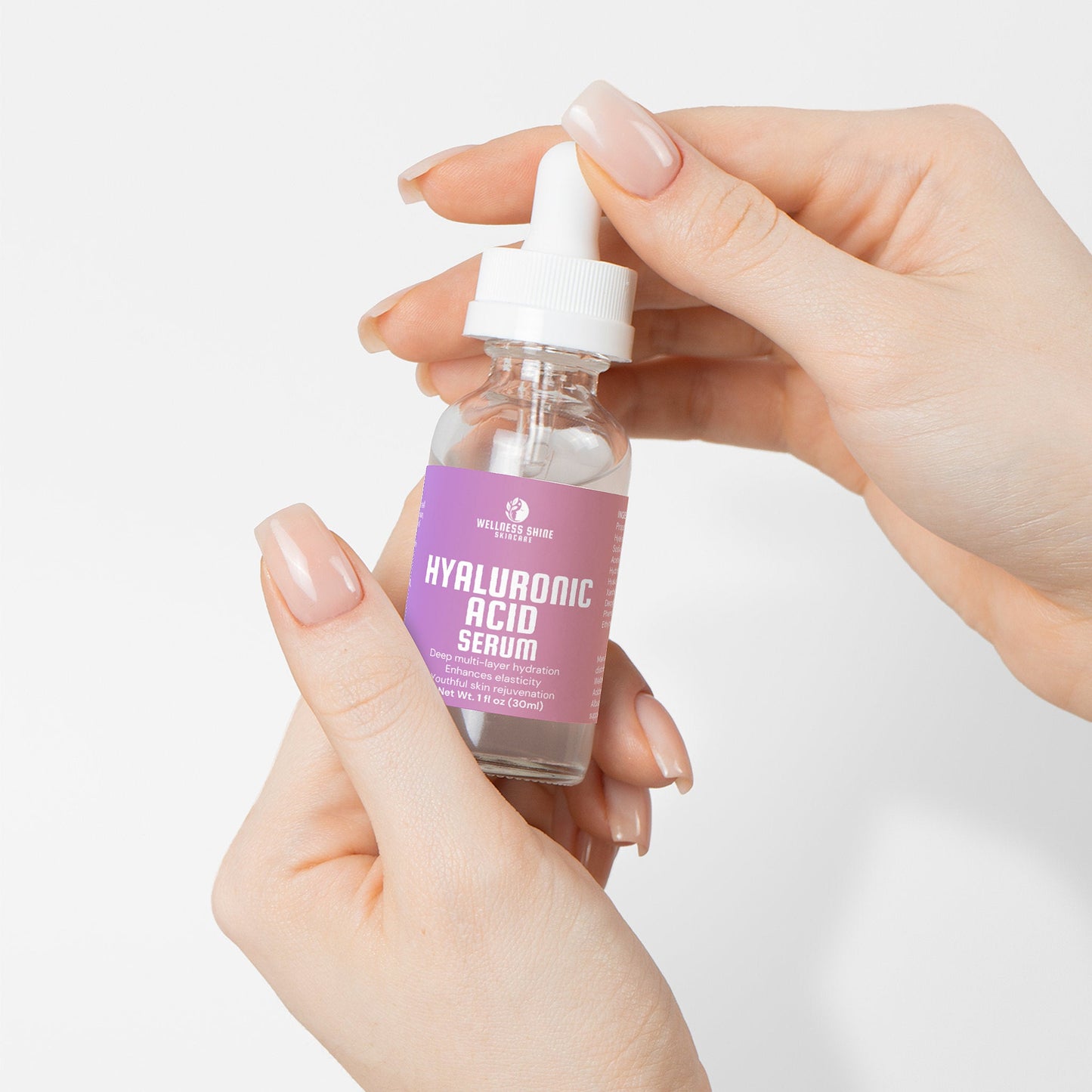 Hyaluronic Acid Serum - Hydrating, Elasticity and Moisturizing Skincare by Wellness Shine - Wellness Shine