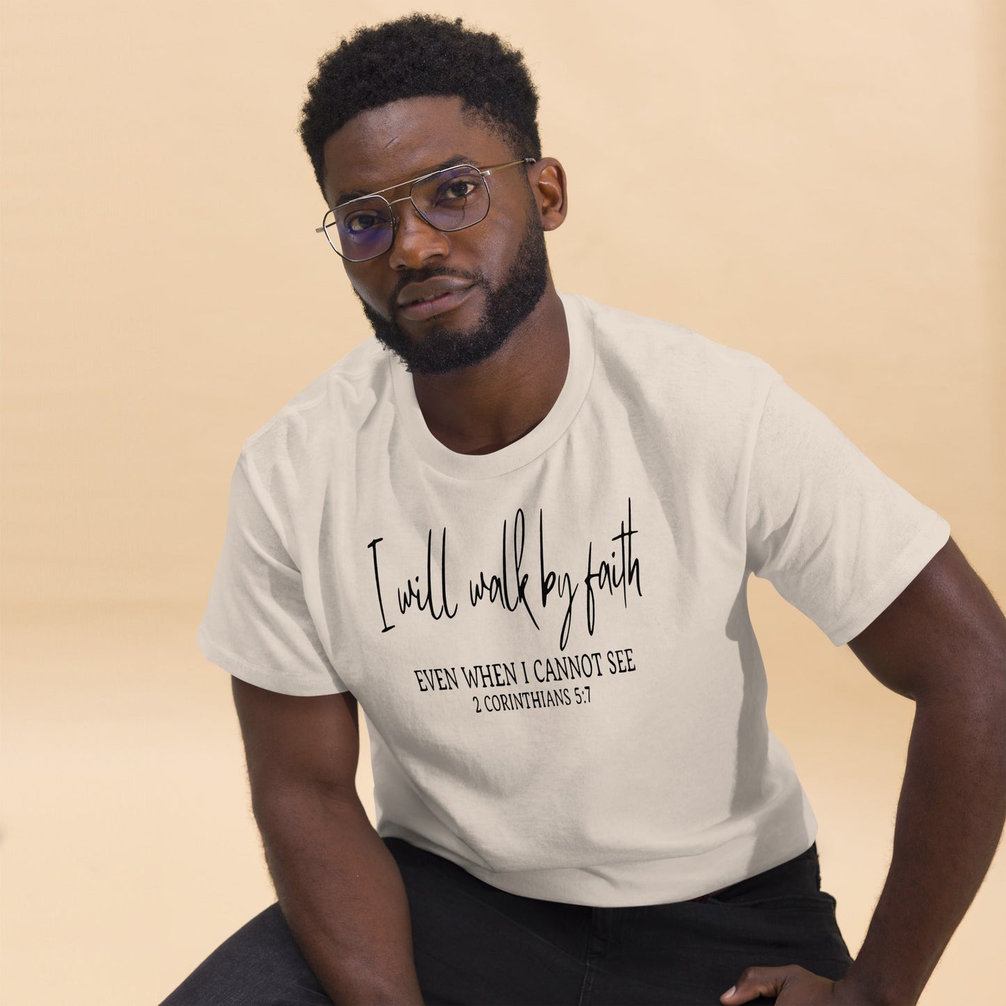 I Will Walk By Faith Christian Shirt, Bible Versed Tee, Gift - Christianity, Christianity Apparel, Jesus - Christian, Christianity Faith Shirt - Wellness Shine