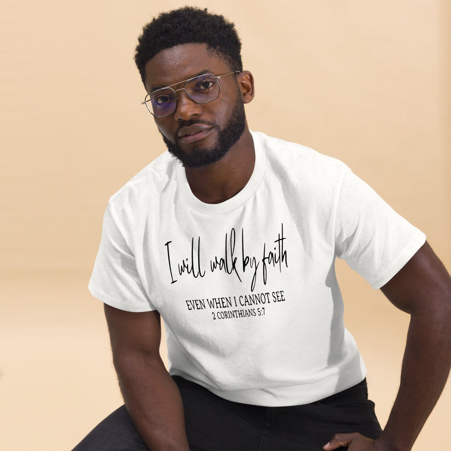I Will Walk By Faith Christian Shirt, Bible Versed Tee, Gift - Christianity, Christianity Apparel, Jesus - Christian, Christianity Faith Shirt - Wellness Shine