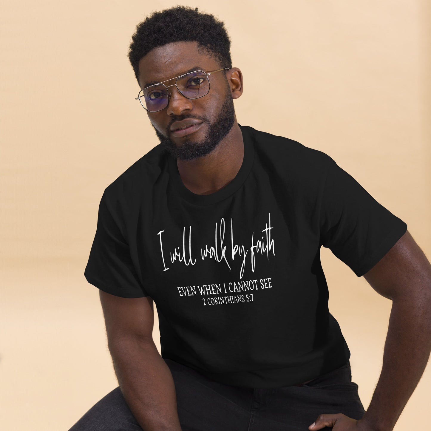 I Will Walk By Faith Christian Shirt, Bible Versed Tee, Gift - Christianity, Christianity Apparel, Jesus - Christian, Christianity Faith Shirt - Wellness Shine