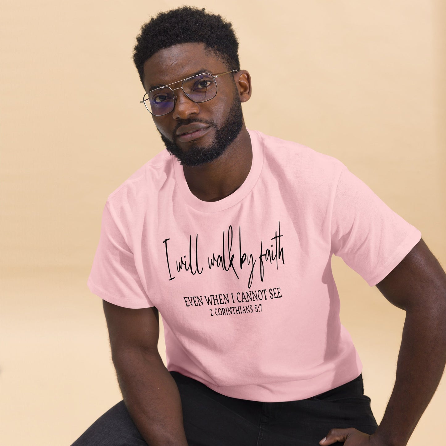 I Will Walk By Faith Christian Shirt, Bible Versed Tee, Gift - Christianity, Christianity Apparel, Jesus - Christian, Christianity Faith Shirt - Wellness Shine