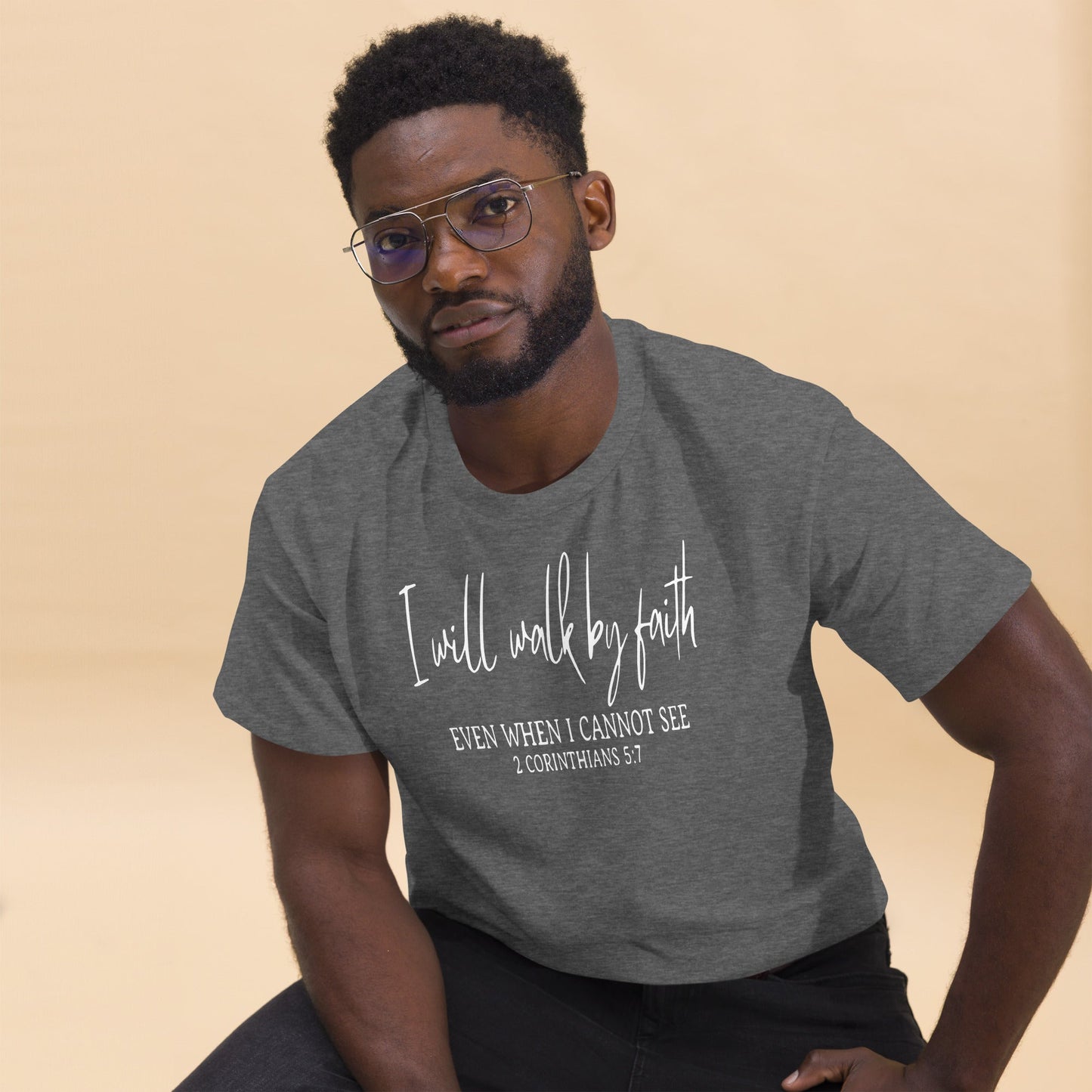 I Will Walk By Faith Christian Shirt, Bible Versed Tee, Gift - Christianity, Christianity Apparel, Jesus - Christian, Christianity Faith Shirt - Wellness Shine