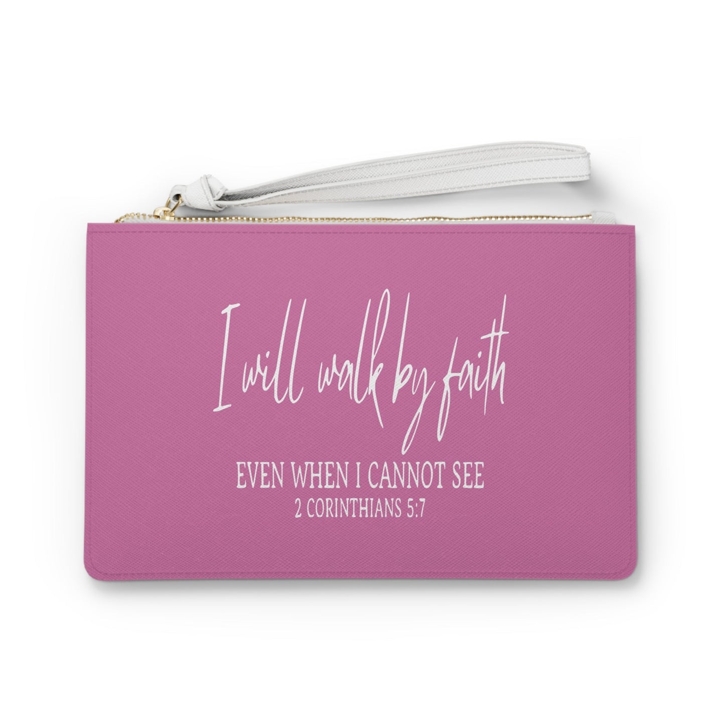 I Will Walk By Faith - Clutch Bag - Wellness Shine
