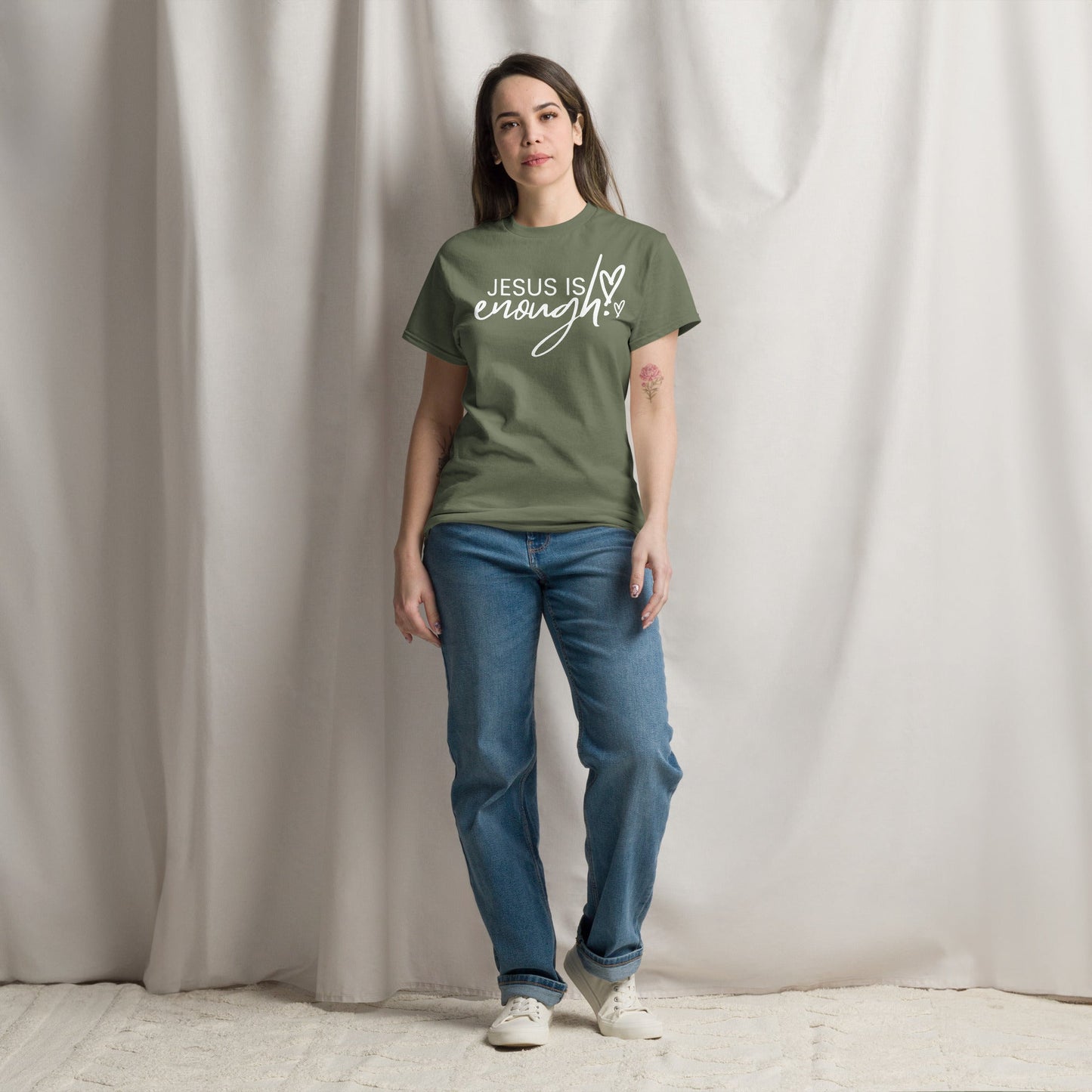 Jesus Is Enough Christian Shirt, Bible Versed Tee, Gift - Christianity, Christianity Apparel, Jesus - Christian, Christianity Faith Shirt - Wellness Shine