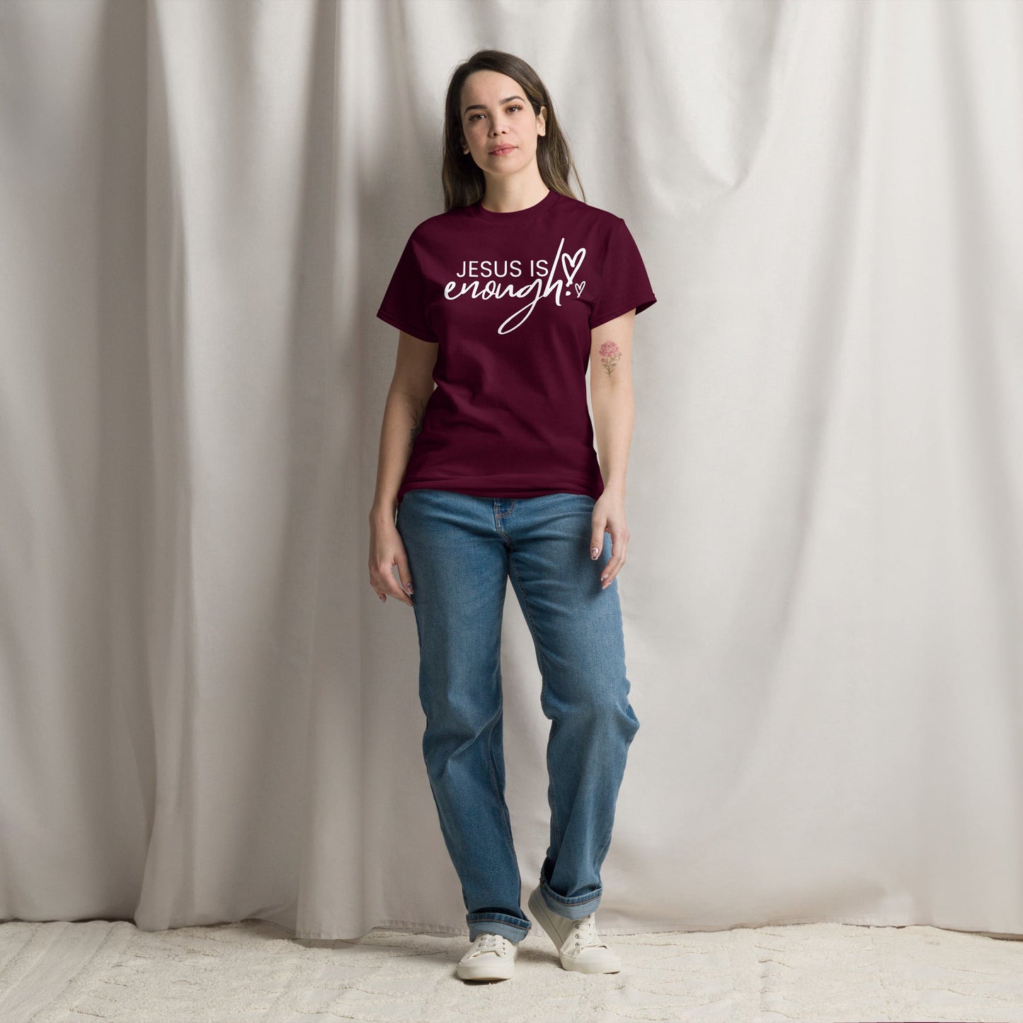 Jesus Is Enough Christian Shirt, Bible Versed Tee, Gift - Christianity, Christianity Apparel, Jesus - Christian, Christianity Faith Shirt - Wellness Shine