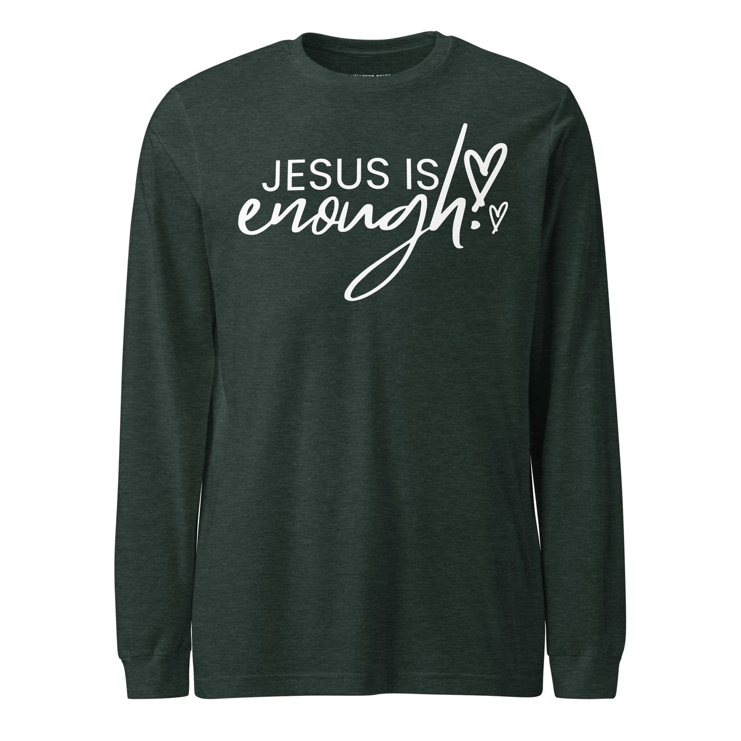 Jesus Is Enough Unisex Long Sleeve Tee - Faith Based Apparel - Wellness Shine - Wellness Shine