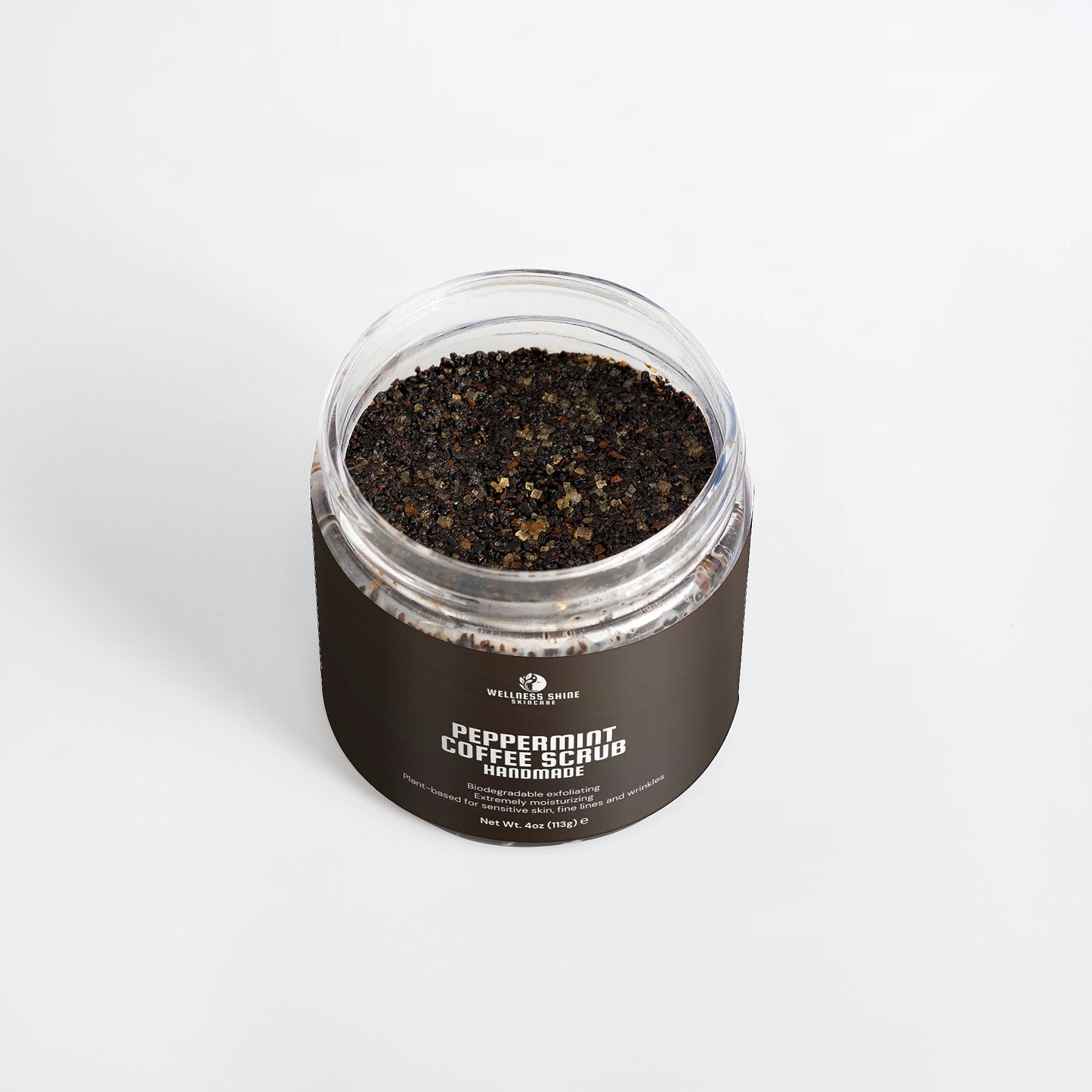 Peppermint Coffee Scrub - Invigorating and Exfoliating Skincare by Wellness Shine - Wellness Shine