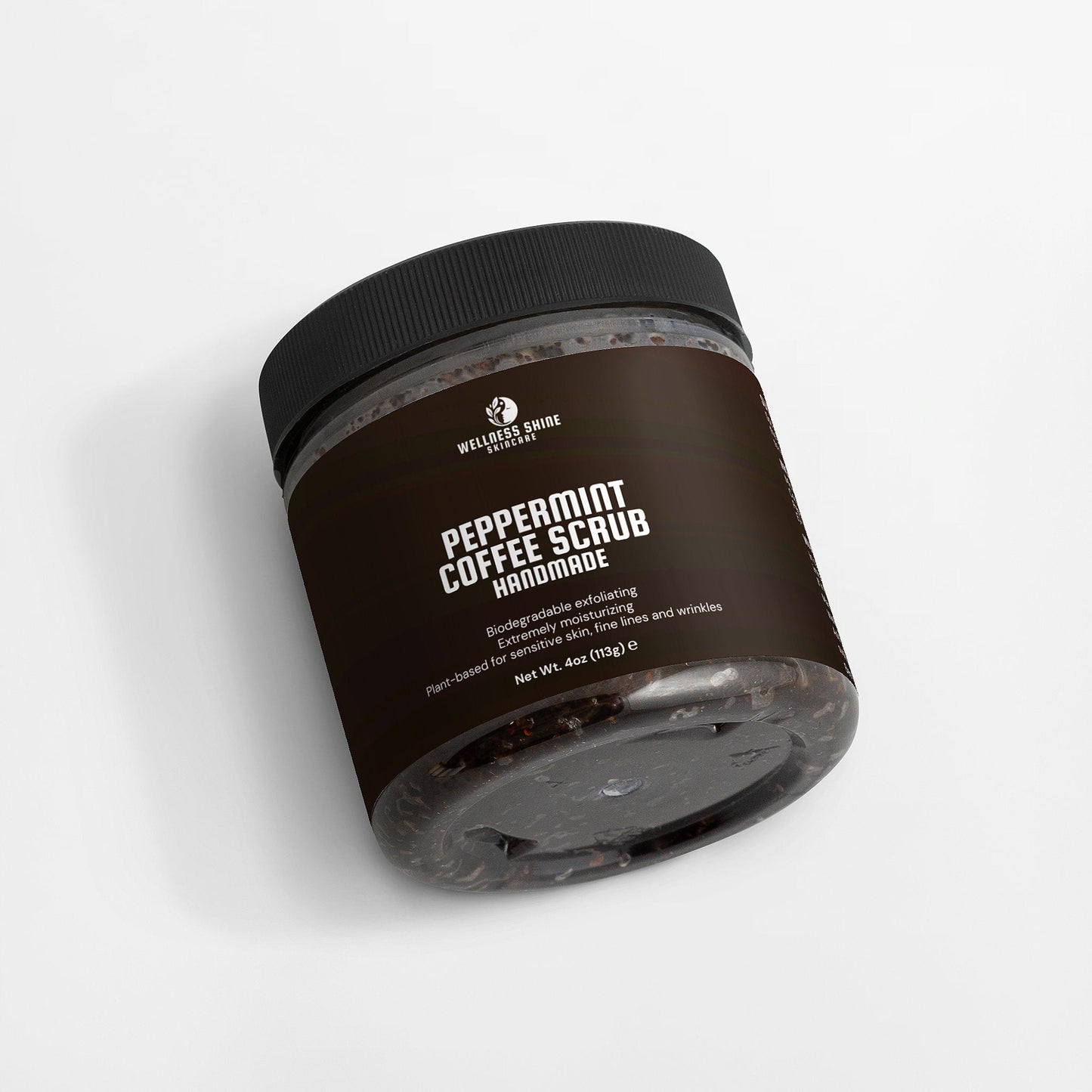 Peppermint Coffee Scrub - Invigorating and Exfoliating Skincare by Wellness Shine - Wellness Shine