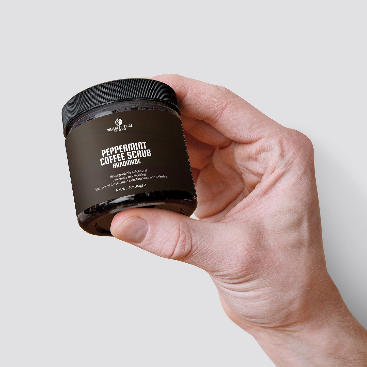 Peppermint Coffee Scrub - Invigorating and Exfoliating Skincare by Wellness Shine - Wellness Shine