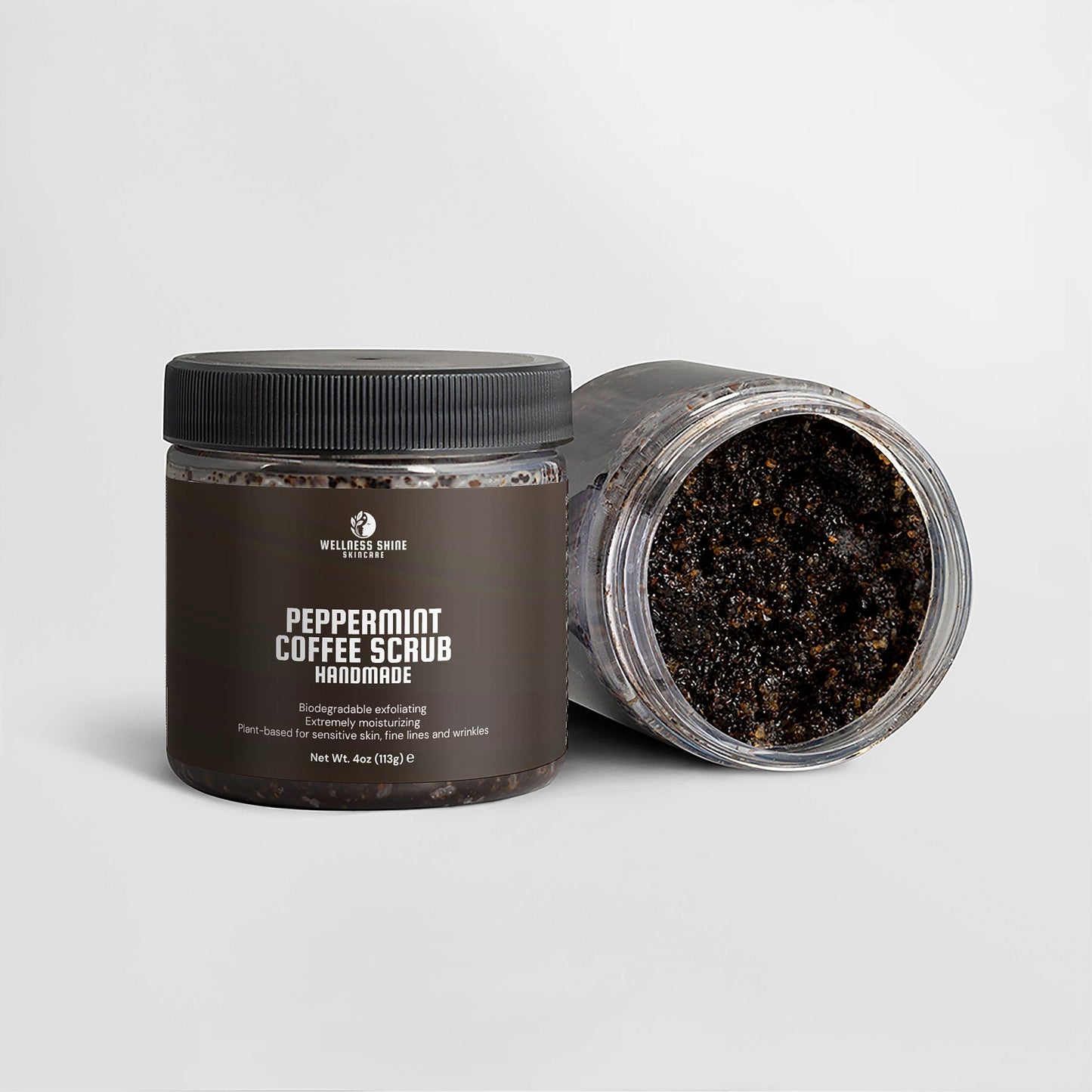 Peppermint Coffee Scrub - Invigorating and Exfoliating Skincare by Wellness Shine - Wellness Shine