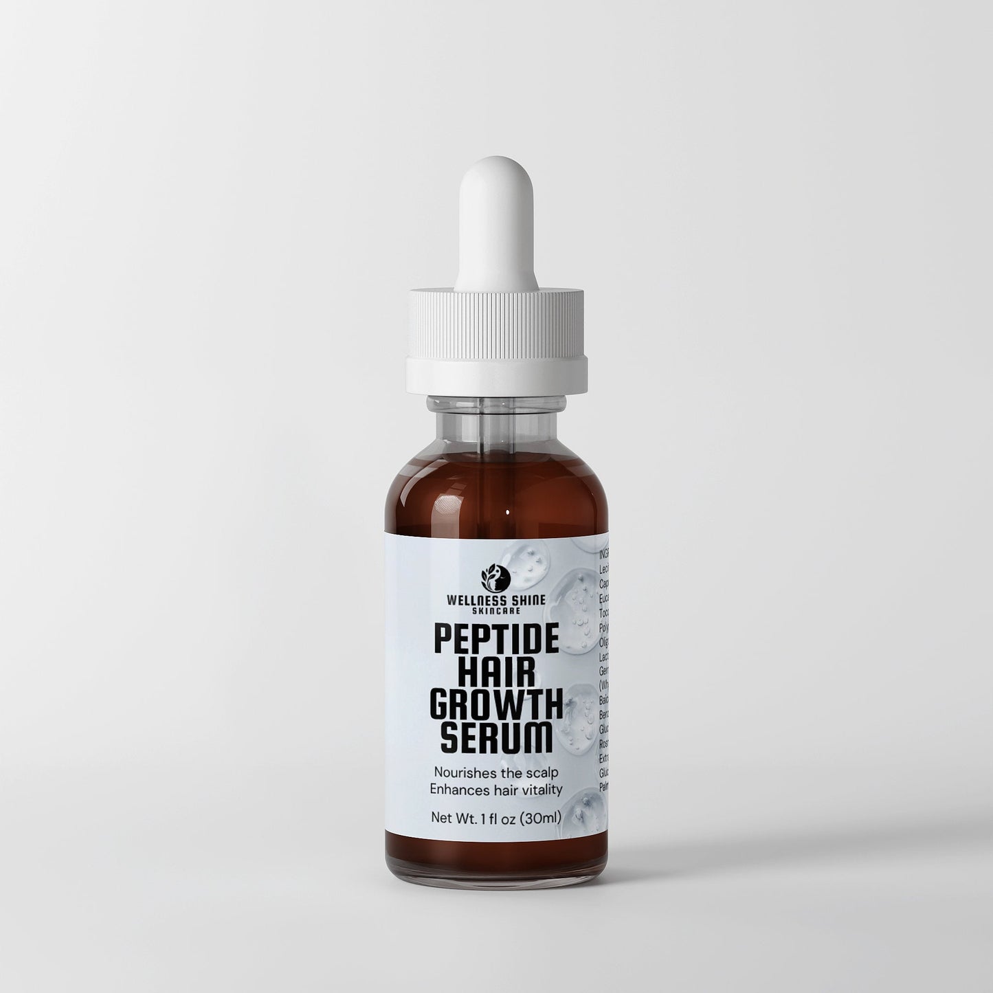 Peptide Hair Growth Serum - Scalp Nourishing and Hair Vitality Hair Care by Wellness Shine - Wellness Shine