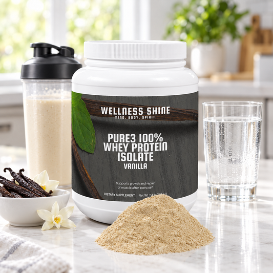 Pure3 Whey Protein Isolate (Vanilla) lifestyle