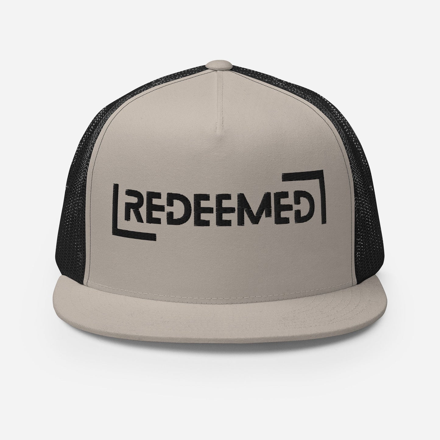 "Redeemed" Christian Hat, Bible Verse Hat, Yupoong 6006 Trucker Cap - Wellness Shine