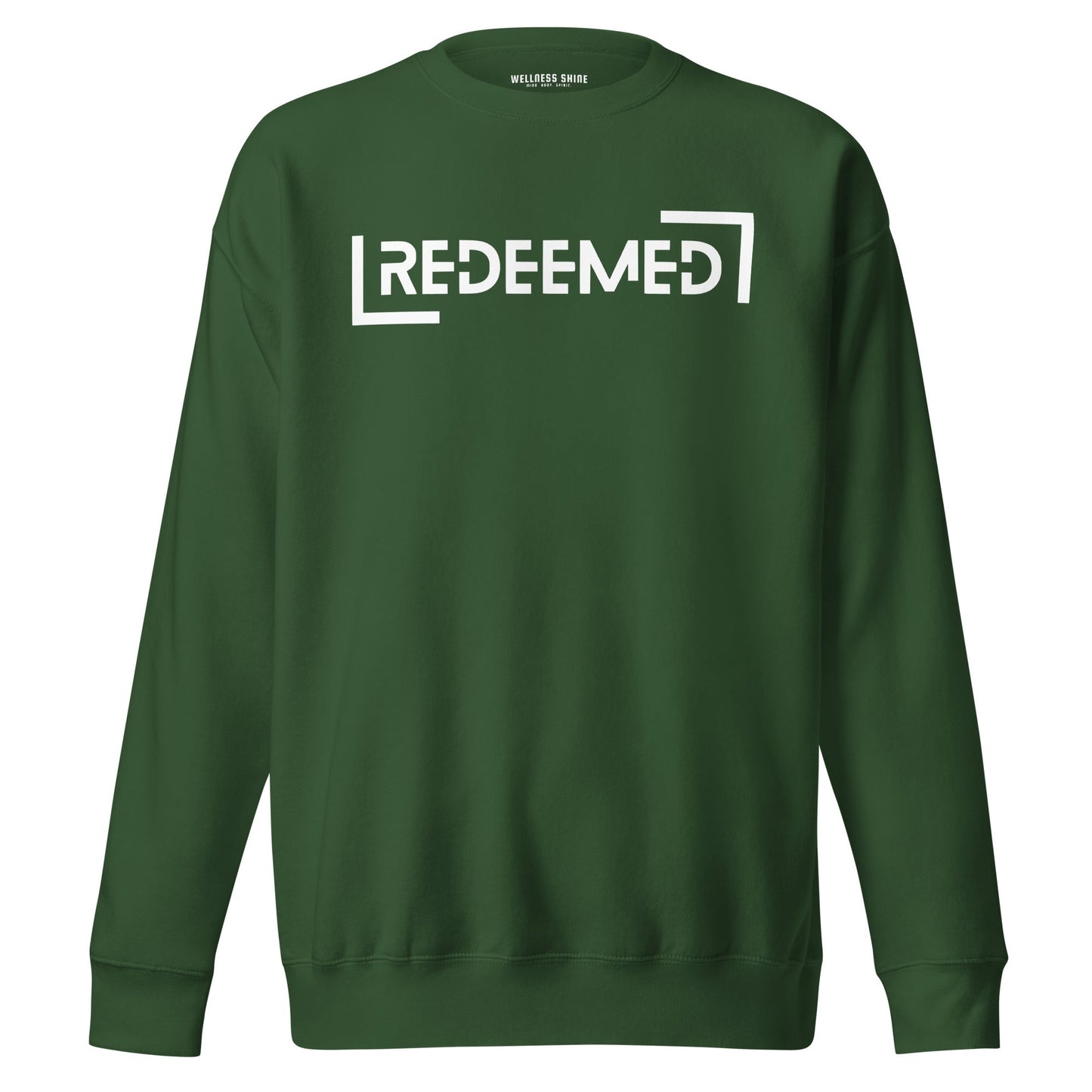Redeemed Unisex Premium Sweatshirt - Faith Based Apparel - Wellness Shine - Wellness Shine