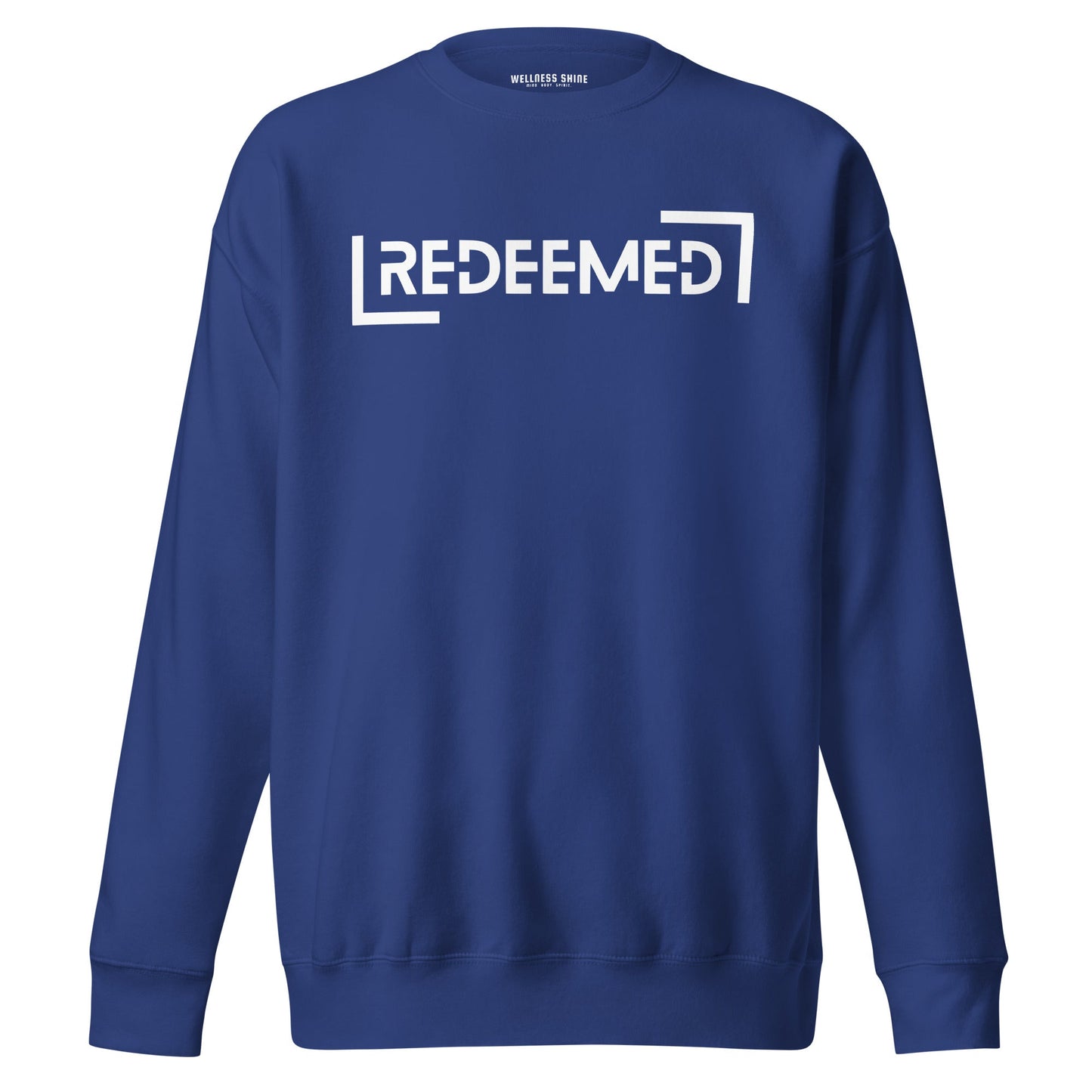 Redeemed Unisex Premium Sweatshirt - Faith Based Apparel - Wellness Shine - Wellness Shine